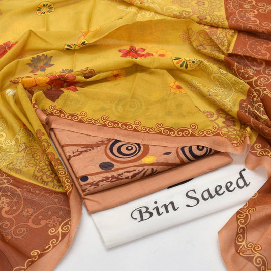 Bin Saeed Printed 3PC Lawn Collection