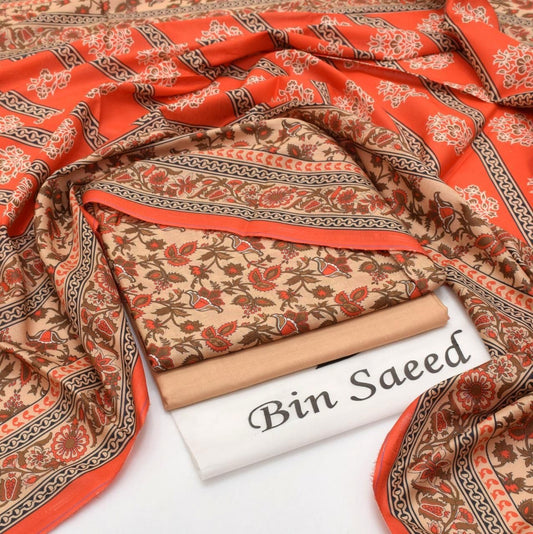 Bin Saeed Printed 3PC Lawn Collection