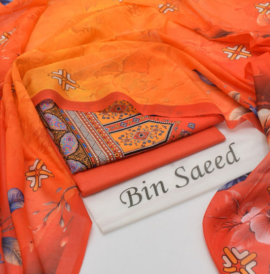 Bin Saeed Printed 3PC Lawn Collection