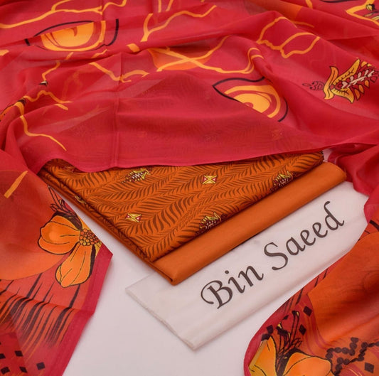 Bin Saeed Printed 3PC Lawn Collection
