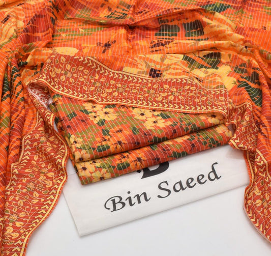 Bin Saeed Printed 3PC Lawn Collection