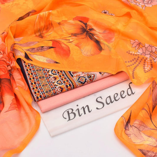 Bin Saeed Printed 3PC Lawn Collection