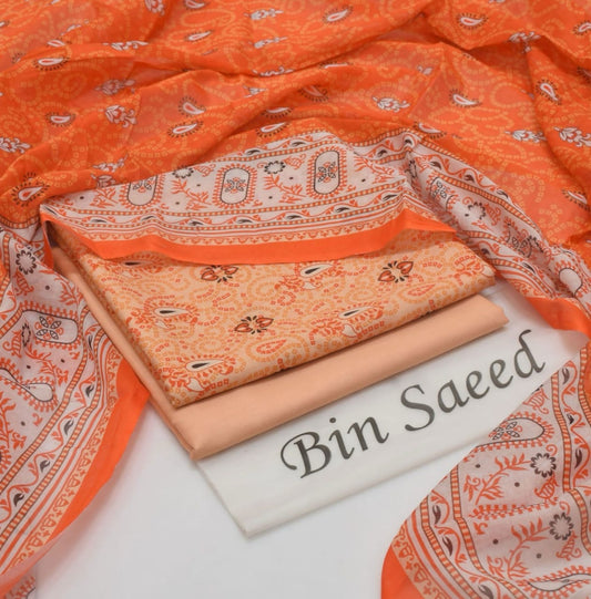Bin Saeed Printed 3PC Lawn Collection