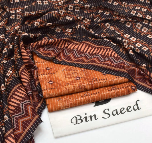 Bin Saeed Printed 3PC Lawn Collection