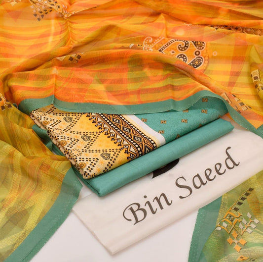 Bin Saeed Printed 3PC Lawn Collection