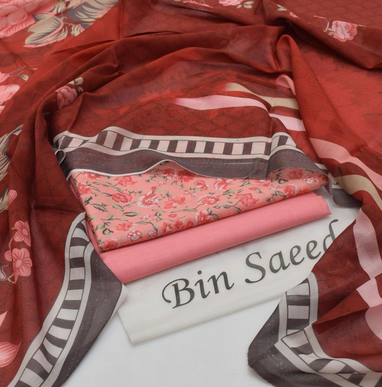 Bin Saeed Printed 3PC Lawn Collection
