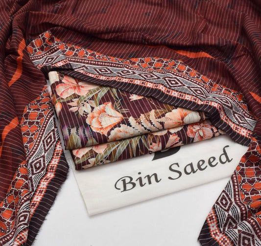 Bin Saeed Printed 3PC Lawn Collection