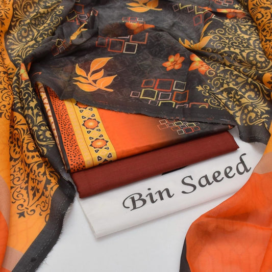 Bin Saeed Printed 3PC Lawn Collection