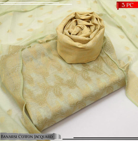 Cotton Banarsi Jacquard 3pc