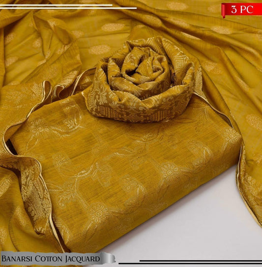 Cotton Banarsi Jacquard 3pc