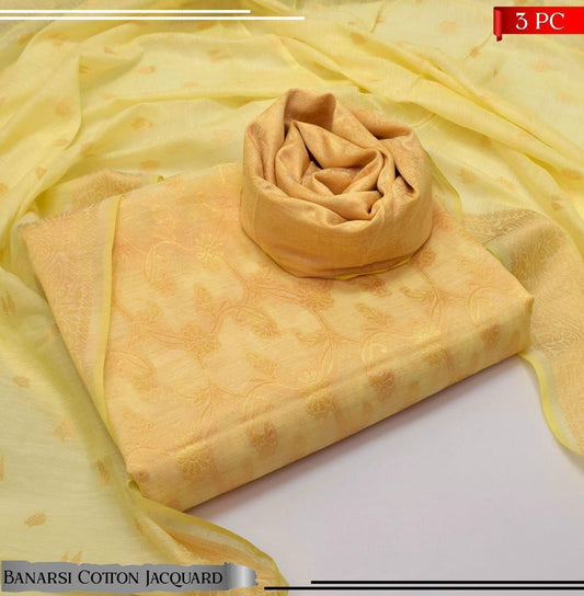 Cotton Banarsi Jacquard 3pc