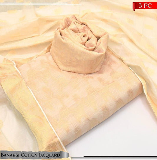 Cotton Banarsi Jacquard 3pc