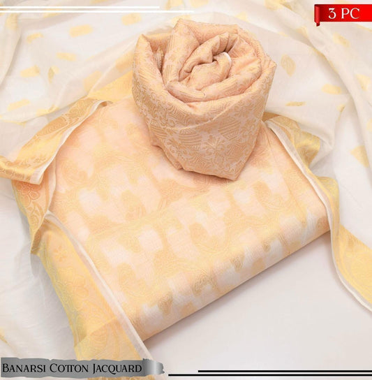 Cotton Banarsi Jacquard 3pc